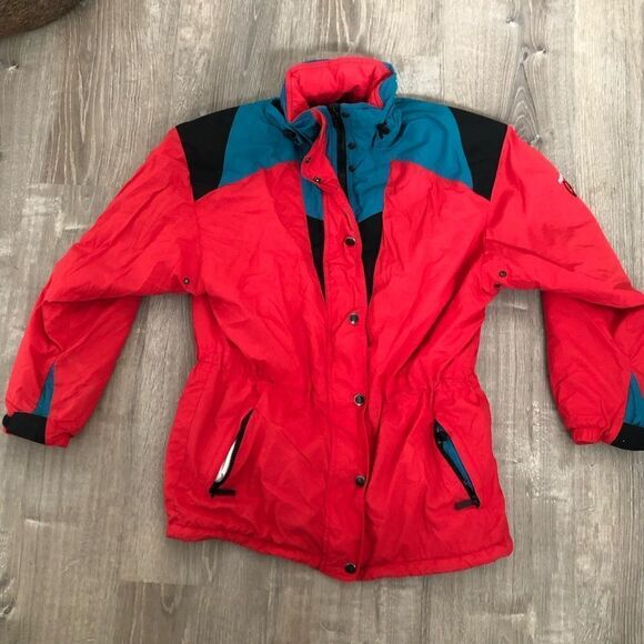 Vintage 90s Roffe Challenge System Ski Parka Jacket Womens Size 8 Made In USA - Picture 1 of 16